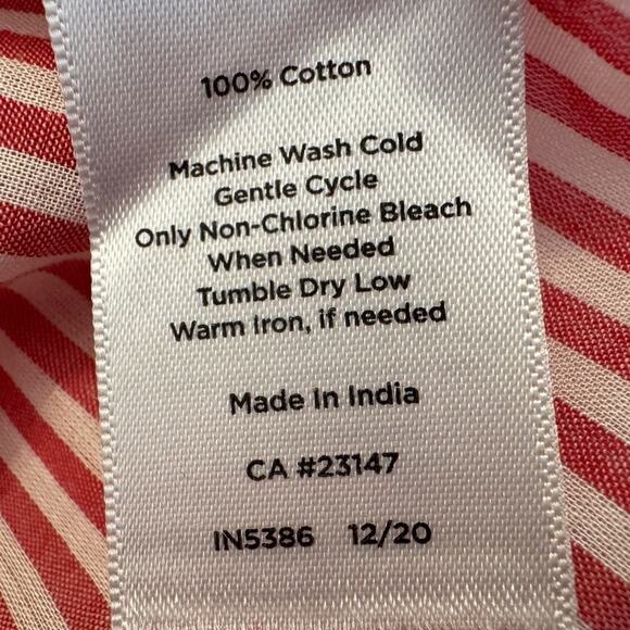 Talbots Ruffle Neckline Button Down Top Size XL - Picture 5 of 5